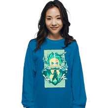 Load image into Gallery viewer, Shirts Long Sleeve Shirts, Unisex / Small / Sapphire Water Breathing