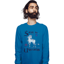 Load image into Gallery viewer, Secret_Shirts Long Sleeve Shirts, Unisex / Small / Sapphire Magical Conservation