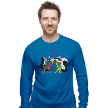 Load image into Gallery viewer, Shirts Long Sleeve Shirts, Unisex / Small / Sapphire No Kissing