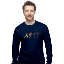 Load image into Gallery viewer, Shirts Long Sleeve Shirts, Unisex / Small / Navy Carrey Walks