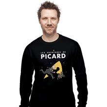Load image into Gallery viewer, Shirts Long Sleeve Shirts, Unisex / Small / Black Les Aventures De Picard