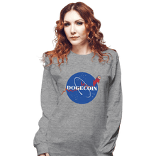 Load image into Gallery viewer, Daily_Deal_Shirts Long Sleeve Shirts, Unisex / Small / Sports Grey Nasa Doge