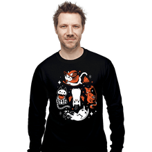 Load image into Gallery viewer, Daily_Deal_Shirts Long Sleeve Shirts, Unisex / Small / Black Spooky Kitty Crew