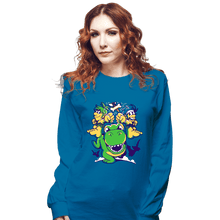 Load image into Gallery viewer, Daily_Deal_Shirts Long Sleeve Shirts, Unisex / Small / Sapphire Caveman Duo