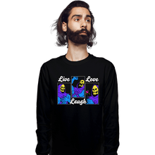 Load image into Gallery viewer, Secret_Shirts Long Sleeve Shirts, Unisex / Small / Black Live Laugh Myaah