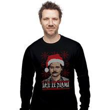 Load image into Gallery viewer, Shirts Long Sleeve Shirts, Unisex / Small / Black Let It Snow
