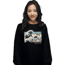 Load image into Gallery viewer, Shirts Long Sleeve Shirts, Unisex / Small / Black The Great Wave Of Spirits