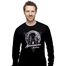 Load image into Gallery viewer, Shirts Long Sleeve Shirts, Unisex / Small / Black Stained Glass Moonlight