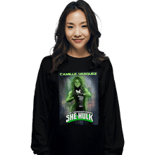 Load image into Gallery viewer, Daily_Deal_Shirts Long Sleeve Shirts, Unisex / Small / Black Camille Hulk