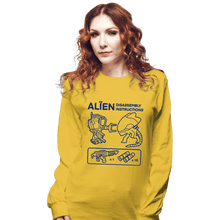 Load image into Gallery viewer, Secret_Shirts Long Sleeve Shirts, Unisex / Small / Gold Alien Guide