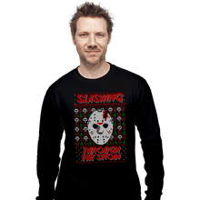 Load image into Gallery viewer, Daily_Deal_Shirts Long Sleeve Shirts, Unisex / Small / Black Slashing Through The Snow