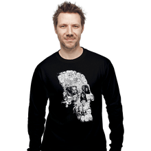 Load image into Gallery viewer, Shirts Long Sleeve Shirts, Unisex / Small / Black Horror Skull