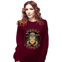Load image into Gallery viewer, Daily_Deal_Shirts Long Sleeve Shirts, Unisex / Small / Maroon Merry Critmas