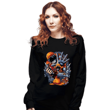 Load image into Gallery viewer, Daily_Deal_Shirts Long Sleeve Shirts, Unisex / Small / Black Pirate Crest