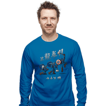 Load image into Gallery viewer, Secret_Shirts Long Sleeve Shirts, Unisex / Small / Sapphire Captain Shoryuken