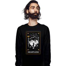 Load image into Gallery viewer, Secret_Shirts Long Sleeve Shirts, Unisex / Small / Black Heartless Tarot Card