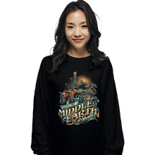 Load image into Gallery viewer, Shirts Long Sleeve Shirts, Unisex / Small / Black To The Forgotten World We Go