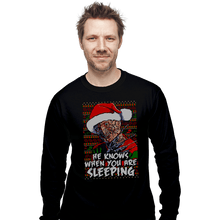 Load image into Gallery viewer, Secret_Shirts Long Sleeve Shirts, Unisex / Small / Black Sleeping Sweater