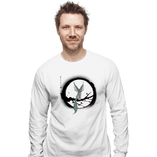 Load image into Gallery viewer, Shirts Long Sleeve Shirts, Unisex / Small / White FFXv Carbuncle
