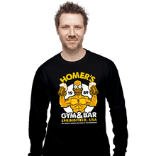Load image into Gallery viewer, Shirts Long Sleeve Shirts, Unisex / Small / Black Homer's Gym