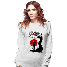 Load image into Gallery viewer, Shirts Long Sleeve Shirts, Unisex / Small / White Red Sun In Zanarkland