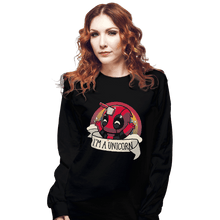 Load image into Gallery viewer, Shirts Long Sleeve Shirts, Unisex / Small / Black I'm A Unicorn