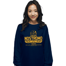 Load image into Gallery viewer, Daily_Deal_Shirts Long Sleeve Shirts, Unisex / Small / Navy USCSS  Nostromo

