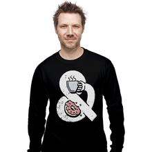 Load image into Gallery viewer, Shirts Long Sleeve Shirts, Unisex / Small / Black Coffee and Donuts