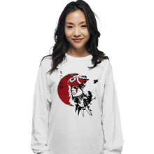 Load image into Gallery viewer, Shirts Long Sleeve Shirts, Unisex / Small / White Red Sun Princess