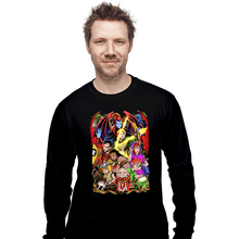 Load image into Gallery viewer, Shirts Long Sleeve Shirts, Unisex / Small / Black D&D Fighter