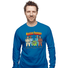 Load image into Gallery viewer, Shirts Long Sleeve Shirts, Unisex / Small / Sapphire Buster Friends