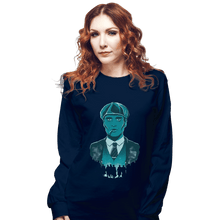 Load image into Gallery viewer, Shirts Long Sleeve Shirts, Unisex / Small / Navy The Leader