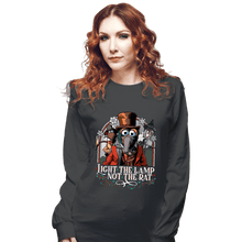Load image into Gallery viewer, Daily_Deal_Shirts Long Sleeve Shirts, Unisex / Small / Charcoal Light The Lamp Not the Rat