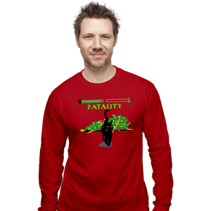Daily_Deal_Shirts Long Sleeve Shirts, Unisex / Small / Red Christmas Kombat