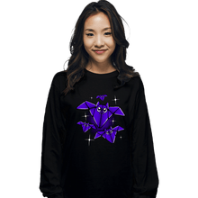 Load image into Gallery viewer, Shirts Long Sleeve Shirts, Unisex / Small / Black Origami Bats