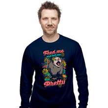 Load image into Gallery viewer, Daily_Deal_Shirts Long Sleeve Shirts, Unisex / Small / Navy Pretty Hungry Possum