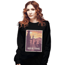 Load image into Gallery viewer, Shirts Long Sleeve Shirts, Unisex / Small / Black The Future Of Moisture Farming