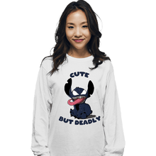 Load image into Gallery viewer, Daily_Deal_Shirts Long Sleeve Shirts, Unisex / Small / White Cute But Deadly