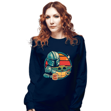 Load image into Gallery viewer, Daily_Deal_Shirts Long Sleeve Shirts, Unisex / Small / Navy Beskar Dad