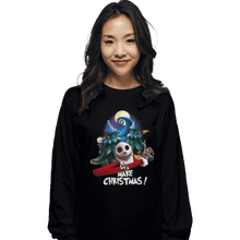 Load image into Gallery viewer, Shirts Long Sleeve Shirts, Unisex / Small / Black Let's Make Christmas