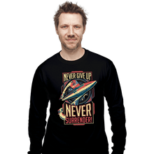 Load image into Gallery viewer, Secret_Shirts Long Sleeve Shirts, Unisex / Small / Black Never Surrender!