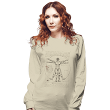 Load image into Gallery viewer, Shirts Long Sleeve Shirts, Unisex / Small / Natural Eren Vitruvian