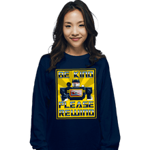 Load image into Gallery viewer, Daily_Deal_Shirts Long Sleeve Shirts, Unisex / Small / Navy Be Kind Please Rewind