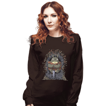 Load image into Gallery viewer, Shirts Long Sleeve Shirts, Unisex / Small / Dark Chocolate The Umbrella Throne