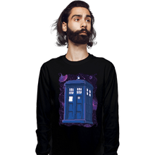 Load image into Gallery viewer, Daily_Deal_Shirts Long Sleeve Shirts, Unisex / Small / Black Pixel Tardis
