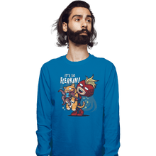 Load image into Gallery viewer, Shirts Long Sleeve Shirts, Unisex / Small / Sapphire It's So Flerken