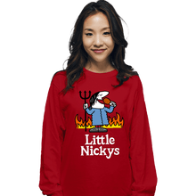 Load image into Gallery viewer, Daily_Deal_Shirts Long Sleeve Shirts, Unisex / Small / Red Little Nickys