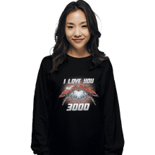 Load image into Gallery viewer, Shirts Long Sleeve Shirts, Unisex / Small / Black I Love You 3000