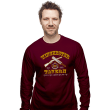 Load image into Gallery viewer, Secret_Shirts Long Sleeve Shirts, Unisex / Small / Maroon Winchester Tavern Crest