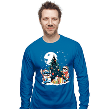 Load image into Gallery viewer, Daily_Deal_Shirts Long Sleeve Shirts, Unisex / Small / Sapphire Christmas Ohana